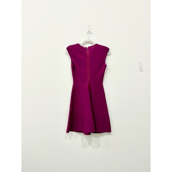 BCBGMaxazria Kamara Sleeveless A-Line Fit & Flare Mini Dress Purple Women's S - Picture 3 of 5